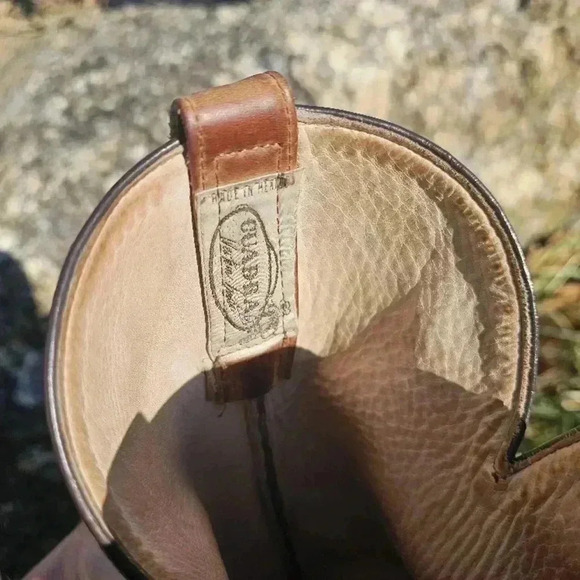 Vintage Brown Leather Cowboy Boots main image 4
